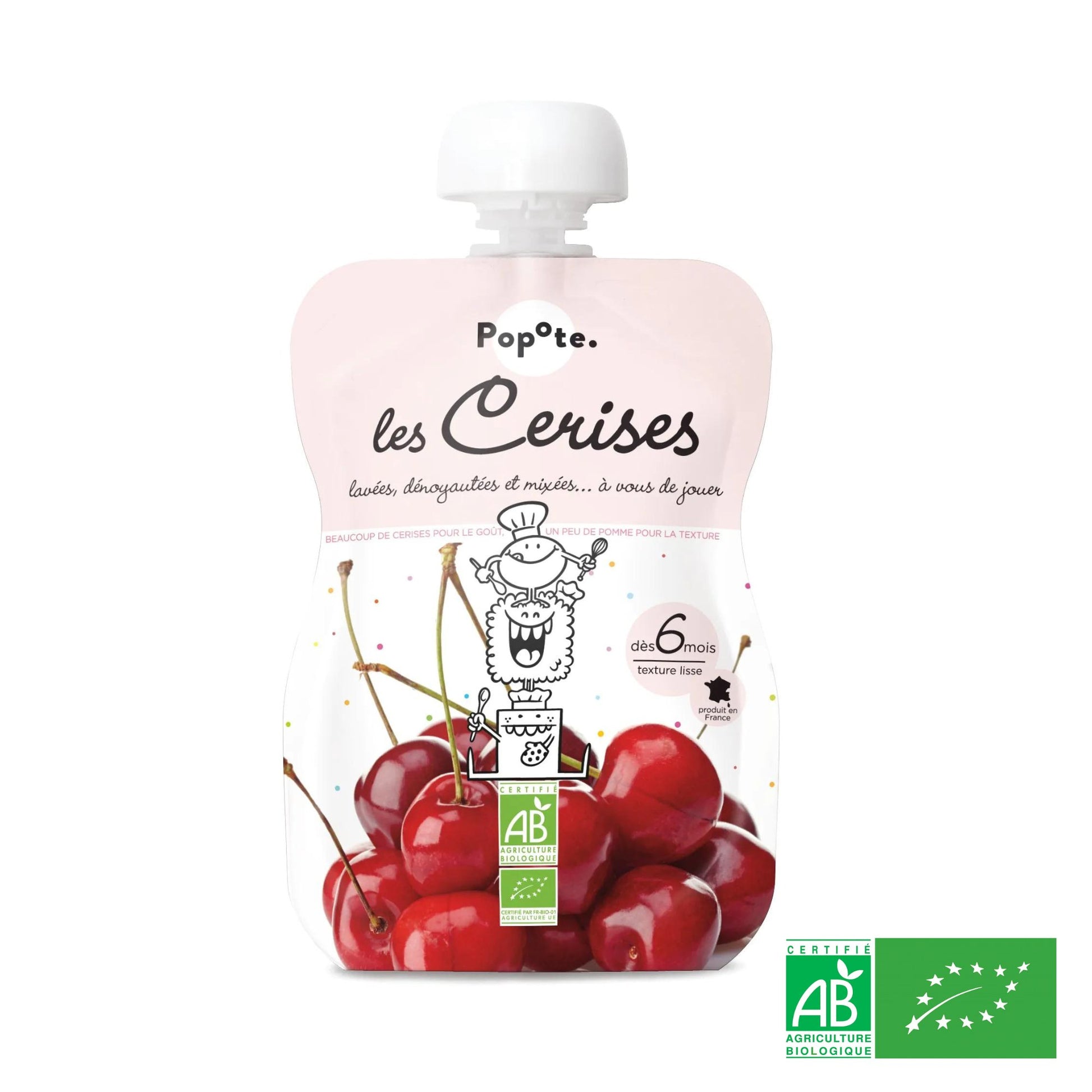 Compote Gourde Cerise BIO Sans Sucres Ajoutés - Dès 6 mois - L'ÉPICERIE DE BÉBÉ