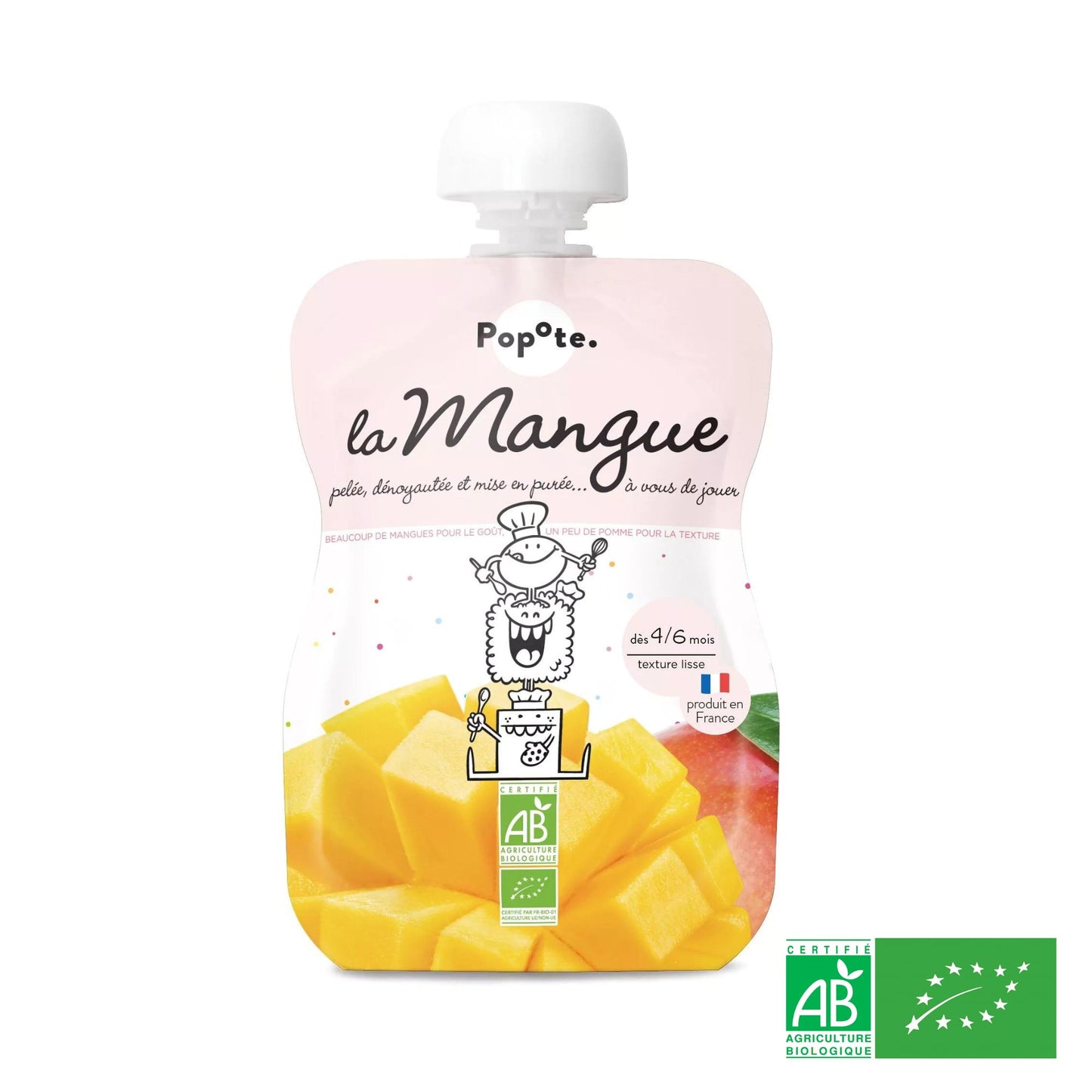 Compote Gourde Mangue BIO Sans Sucres Ajoutés - Dès 4 mois - L'ÉPICERIE DE BÉBÉ